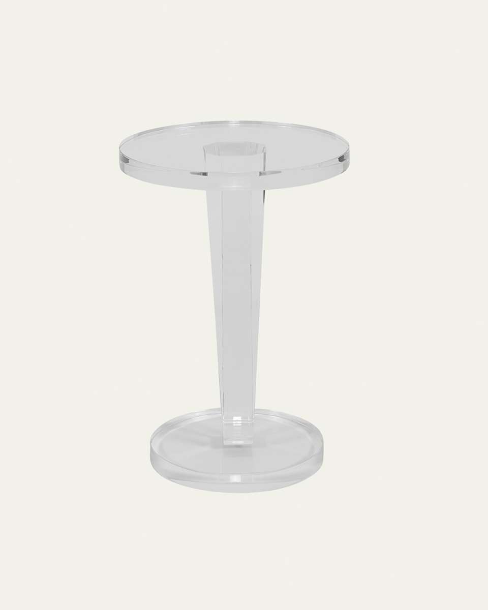 Lisette Acrylic Round Side Table